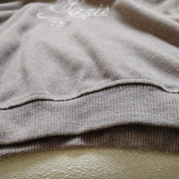 Zara Girls Cropped Grey "Paris 1985" Hoodie - Picture 7 of 9